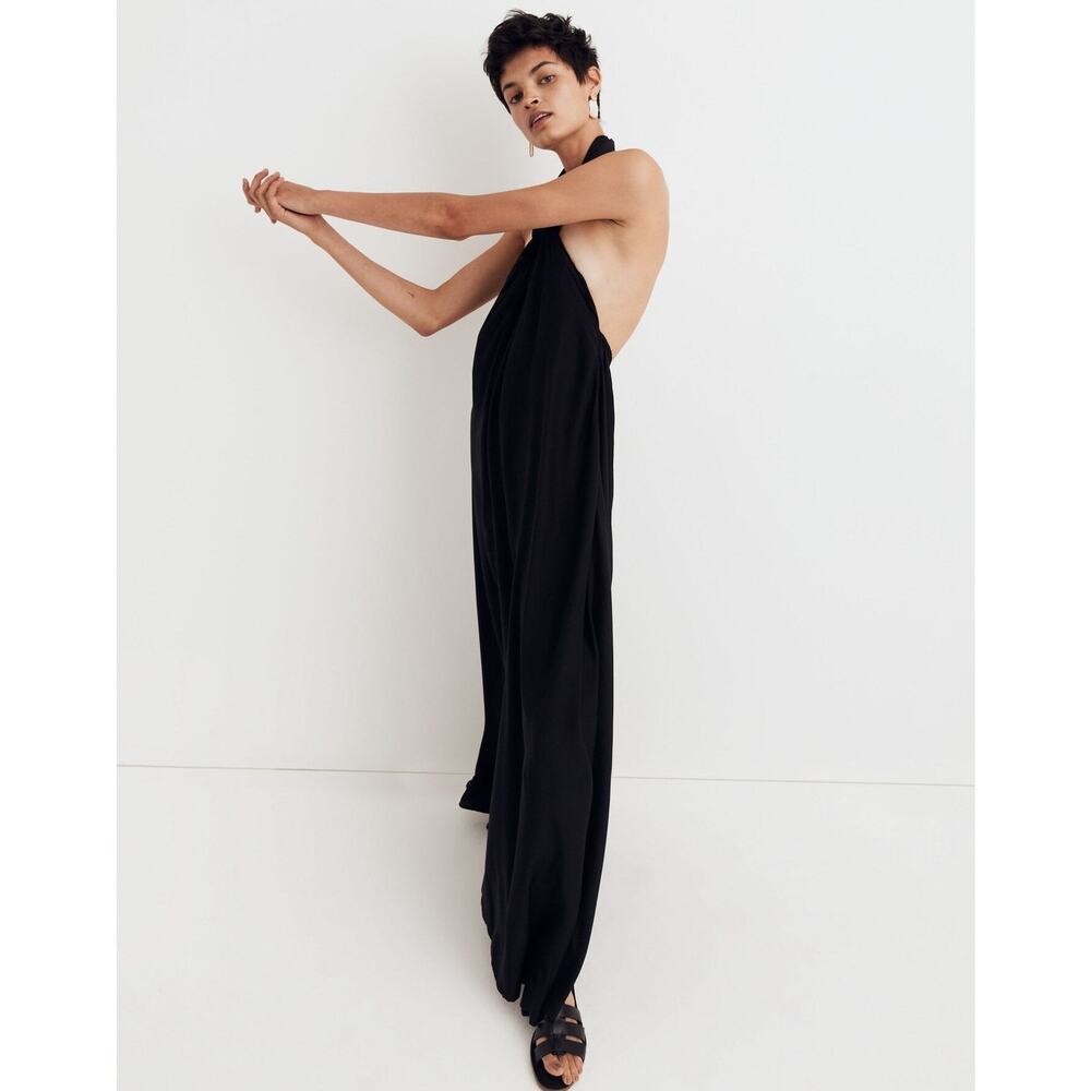 Natalie Martin Astrid Knotted Halter Silk Maxi Dress - XS/P - Picture 2 of 5